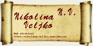 Nikolina Veljko vizit kartica